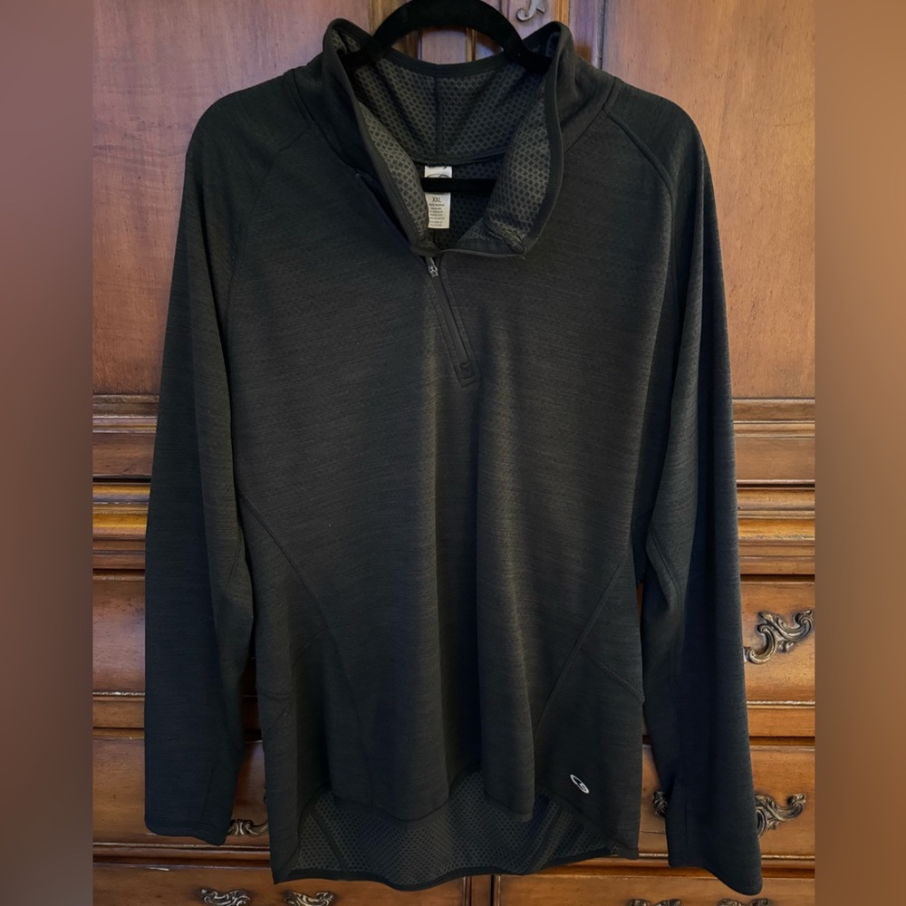 Men's Champion Dri Fit Black Quarter-Zip Jacket